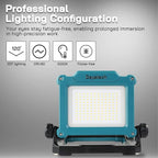 Cordless LED Work Light Compatible with Makita 18-20V Battery, Magnetic Base for Under Hood, 4000 LM 25 W Brightness Adjustable, Flickerless, (Light Only/Charger Not Included)