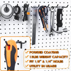 G.CORE Pegboard Hooks Accessories - 30pcs 4inch Metal Peg Board Tool Hangers, Fits 1/8 1/4 Pegs Slots, Pegboard Wall Organizer Shelving Racks, Hanging Display Storage Holders for Garage Craft Office