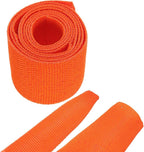 MECCANIXITY Braided Cable Sleeves Heat Shrinkable Fabric Sleeving, 1" 3ft Orange 2:1 Ratio Heat Shrinkable Cord Protector for Harness Cable, Network Cable Protection, Cable Management