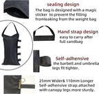 110LBS Heavy Duty Canopy Weights Sand Bags for Pop Up Canopy Tent Legs,Patio Umbrellas, Gazebos,4 Pack Black (Without Sand)