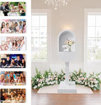 Audio Guest Book Phone Booth Stand, Romantic Metal Audio Guestbook Telephone Booth for Wedding Birthdays Party Graduation Baby Shower Retirement Special Occasions Decoration