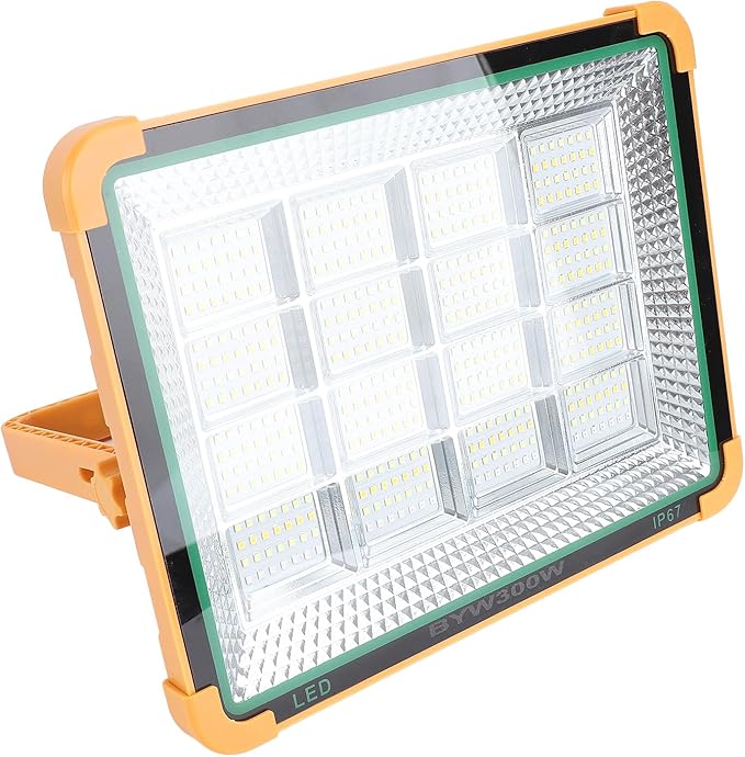 Garosa 300W Portable Solar Work Light Rechargeable LED Light 4 Modes IP65 for Camping Emergency Outdoor Work