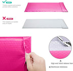 GSSUSA Bubble Mailers 6x10 Inches 25Pack Usable Size 6x9" Small Bubble Mailer Bubble Envelopes Mailing Envelope Bags Shipping Bag Self Seal Package Mail Packing Business Supplies, Pink