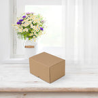 HORLIMER 40 Pack 7x5x4 Shipping Boxes, Brown Corrugated Cardboard Box for Mailing, Packaging, Small Business