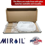 MirOil Filter Bag & Frame Combination Set for Silver Pots – Heavy-Duty Filter Compatible with MirOil 60L & 60LC Oil Pails, for Commercial Kitchen Shortening Filtration for Kitchen
