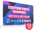 Personalized Vinyl Banner – Vinyl Printed Customizable Banner for Indoor and Outdoor Use (2'x4')