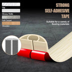 Floor Cord Cover Self Adhesive Cord Hider,10FT Cable Management, Extension Strip Protector for Wires, Prevent Cable Trips for Offices, Gyms, Exhibitions Cavity:0.39"(W) x 0.27"(H) Yellow Wood