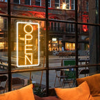 Open Signs for Business Ultra Bright 16 Inch Plug In Electric Light Up Open Sign with ON/OFF Switch for Business Storefront Window Glass Door Shop Store Florists Bar Salon Cafes Pub