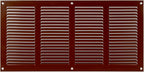 Repa Market Air Vent Cover 16x4 Inch (Outer Dimensions) Brown Galvanized Steel Louvered Grill Cover with Mesh Screen/Wall or Ceiling Vent/HVAC Register for Indoor and Outdoor Ventilation