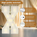 Marquee Light Up Numbers: 3FT Large Decorative Letters Signs for Party Decorations Baby Shower Birthday Wedding Engagement Anniversary, 3 Feet Tall Pre-Cut DIY Foamboard Number 6 - Easy to Assemble