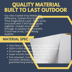 Custom Vinyl Banner, 14oz Premium Coated Vinyl, Full Color, indoor/outdoor Heavy Duty Sign, Design Online or Print Your Design file. 1 Sided (3 X 3 ft (H X W))