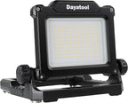 4000Lumens Work Flood Light Cordless Portable Rechargeable Led Work Lights with Magnet for Mechanic, Compatible with Dewalt 20v, Milwaukee,Makita 18v m18 Lithium Tool Battery, Black