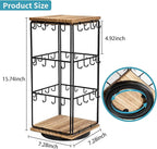 360 Rotating Earring Display Stands for Selling, Earring Rack Display Holder Stand, Jewelry Display for Selling Earring Cards, Necklaces, Rings, Bracelets, Hair Accessories (2 Pack)