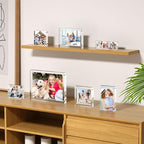 AITEE 5x5 Acrylic Picture Frames 3 Pack, 20% Thicker Block, Clear Picture Frames Freestanding Double Sided Magnetic Acrylic Lucite Frameless Transparent Square Frame Gift for Desktop Display