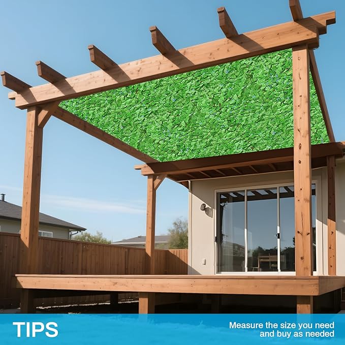 Patio Paradise 39"x394"-1Pc Faux Ivy Fence Privacy Screen Artificial Greenery Wall Backdrop,Fake Grass Wall Panels for Outside Apartment Balcony,Vine Leaf Decor for Outdoor Patio Chain Link