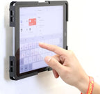 Mount-It! Universal Tablet Wall Mount, Anti-Theft iPad Mount, Enclosure Fits Tablets from 9.7" to 13" Screen Size, Flush Wall Mounting Kiosk, Durable Steel Design, Black