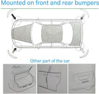 Anti-Collision Patch Car Bumper Protector Trim - Universal Anti-Scratch Strip for Rear Bumper and Door Edge Guards (White, 4-Pack)
