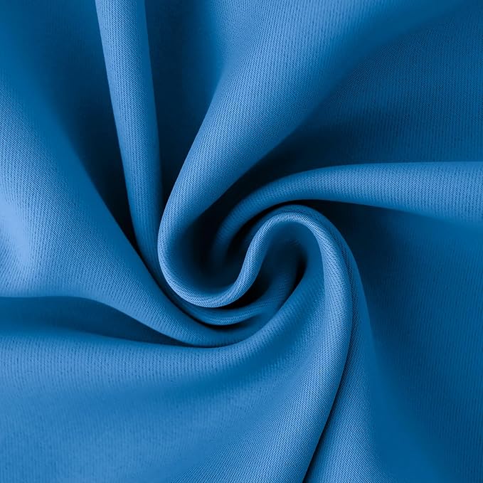 BGment Room Darkening Curtains 72 Inches Long - Grommet Thermal Insulated Drapes Window Treatment Curtains for Bedroom, 2 Panels, 52 x 72 Inch, Classic Blue