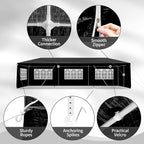 10x30 FT Party Tent, Outdoor Wedding Tents for Parties, Canopy Event Tent with 8 Removable Sidewalls, Waterproof Gazebo Shelter for Birthday Parties, Weddings, BBQs & Events (10X30FT-8Sides Black)