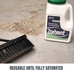 Zorbent Oil Spill Absorbent | 5 Quart Jug Absorbs up to a Gallon of Liquid. Non-Toxic, Low-Dust, with Cleaning Agent. For Fast Industrial and Commercial Spill Cleanup