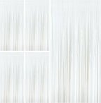 White Party Streamers Foil Fringe Backdrop Curtains Tinsel Streamers Birthday Party Decorations Fringe Backdrop for Birthday Party Graduation Bridal Shower