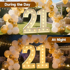 4FT Marquee Numbers 21, Large Light up Number 21 for Birthday Party Supplies, Sign, Backdrop, Happy 21st Birthday Decorations for 21 Years Old Women Men