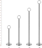 New Star Foodservice 23244 Ring-Clip Table Number Holder/Number Stand/Place Card Holder, 12-Inch, Set of 12