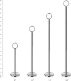 New Star Foodservice 23336 Ring-Clip Table Number Holder/Number Stand/Place Card Holder, 8-Inch, Set of 12