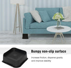 Bed Risers 2 inch Heavy Duty, Oversized Furniture Riser with Non-Slip Base for Sofa Couch Chair Desk Table Leg Dorm Bed Frame Lifts Risers Blocks Supports Up to 6,500 Lbs (Black 4 Pack)