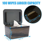 2 Pack Wet Baby Wipes Dispenser - Large Capacity Wipe Holder Seal-Designed Dust-Proof Wet Wipes Container Keep Diaper Wipes Fresh