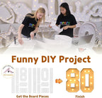 imprsv 3FT Light Up Numbers, Marquee Numbers 80th Birthday Decorations for Women Men, Large Light Up 80 Birthday Women Foam Board Anniversary Party Decorations Arch Kit (DIY)