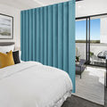Hiasan Patio Sliding Door Room Divider Curtain Privacy Blackout Thermal Insulated Curtains with Back Tab & Rod Pocket for Bedroom Partition, Living Room Shared Office(100 x 96 Inches, Turquoise)
