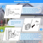 Garage Door Safety Sensor Beam Eyes, Garage Door Opener Parts Compatible with Liftmaster/Sears/Chamberlain/Craftsman/Linear Replacement (41A5034, 801CB-P) (Beam Eyes + Bracket)