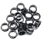 20 pcs Black Snap Bushing 7/8" (22 mm) Mounting Diameter, Plastic Cable Hole Grommets for Wiring, Round Nylon Snap in Locking Electrical Wire Cord Hose Tubing Bushings Grommets Protectors
