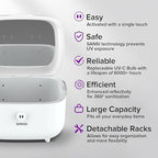 SANSI UV Light Sanitizer Box, 10W Sanitizes in 5 Minutes, 360° UVC Chips 5.1L Large Capacity Sanitizer for Baby & The Whole Family