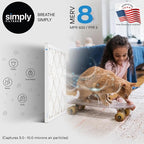 Simply 24x25x1 Air Filter, Merv 8, 6 Pack, For Home AC Furnace & HVAC (Actual Size: 23.75"x24.75"x0.75") DUST, Pet, & Allergy Control