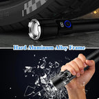 Magnetic Flashlights High Lumens Rechargeable 2 Packs, 990,000L High Lumens Super Bright LED Tactical Handheld Flash Light with 5 Modes, USB C, Zoomable Beam, Digital Power Display, IP76 Waterproof