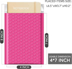 GSSUSA Pink Bubble Mailers 4x8 Inches 19200 Pack, Usable Size 4X7" Bubble Envelopes for Small Business, 1 Pallet Padded Envelope, Shipping Mailers, Packaging Bags, Mailing Envelopes, Shipping Supplies