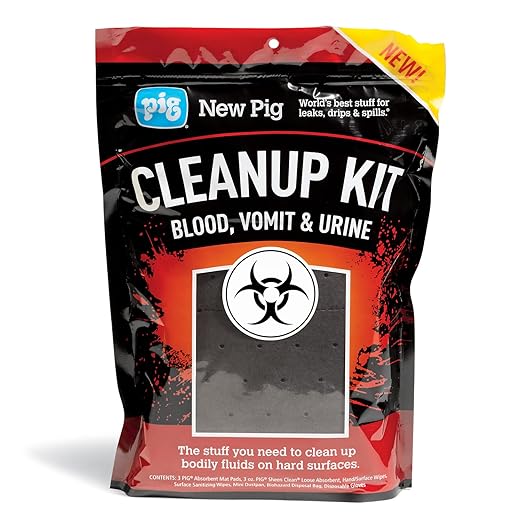 PIG Bodily Fluid Cleanup Kit | 10-Count | Blood, Urine, and Vomit Cleanup Kit | PMB30101