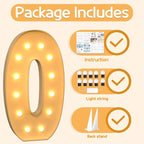 imprsv 4FT Marquee Light Up Letters O, Large Light Up Letters for Anniversary Weeding Room Decor, Big Letters for Party Decorations, Marry Me Light Up Letters, Foam Letter