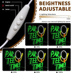 Neon Sign for Wall Decor, Par Tee Time Neon Sign, 16.14" x 12.8" Golfing LED Sign USB Dimmable Golf Ball Neon Lights for Room, Party, Club, Office, Man Cave, Window, Wall Decor