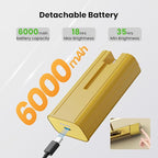 16" Gallery Picture Light with 1pcs Extra 6000mAh Battery- Brass Cordless Rechargeable Wall Sconce with Remote for Library, Study Room, Art & Renter Use
