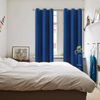 BGment Blackout Curtains for Bedroom - Grommet Thermal Insulated Room Darkening Curtains for Living Room, 42 x 84 Inch, 2 Panels, Royal Blue