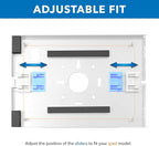 Mount-It! Anti-Theft Tablet Kiosk, Locking Countertop Tablet Enclosure with Freestanding Base, Universal Enclosure for iPads Gen 7, 8, 9 and 10, iPad Pro, iPad Air, White