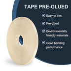 PATIKIL Birch Edge Banding, 3/4 Inch x 250 ft Wood Veneer Tape Pre-glued Flexible Plywood Edge Banding with Hot Melt Adhesive for Furniture Restoration