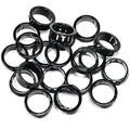 20 pcs Black Snap Bushing 1-1/8" (28 mm) Mounting Diameter, Plastic Cable Hole Grommets for Wiring, Round Nylon Snap in Locking Electrical Wire Cord Hose Tubing Bushings Grommets Protectors