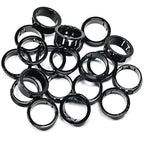 20 pcs Black Snap Bushing 1-1/8" (28 mm) Mounting Diameter, Plastic Cable Hole Grommets for Wiring, Round Nylon Snap in Locking Electrical Wire Cord Hose Tubing Bushings Grommets Protectors