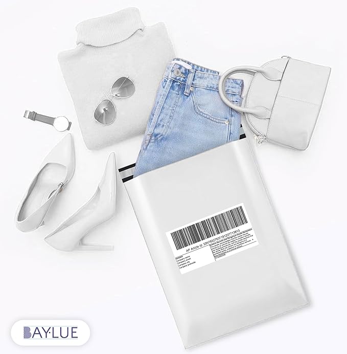 White Poly Mailers 9x12 Inch | Strong Adhesive Self-Seal mailer Bags | Tamper, Tear, Water Resistant Shipping Envelopes | Thick Strong Material Polymailer Bags Clothing Bag | 1000 Pack Bulk
