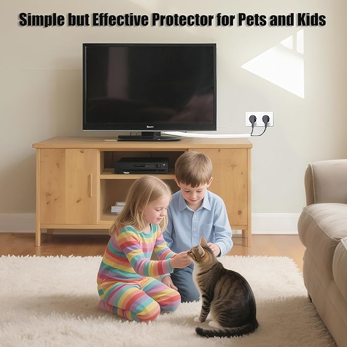 Cord Protectors from Pets No Chew, 3/8 inch 10ft Wire Protector Cord Covers for Pets, Flexible Cable Sleeve Cord Management for TV/Computer/Electric Wires/Phone Charging Cables, White