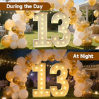 4FT Marquee Numbers 13, Large Light up Number 13 for Birthday Party Supplies, Sign, Backdrop, Happy 13th Birthday Decorations